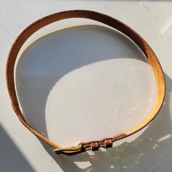 2-Pack Women's Leather Belts with Solid Brass Buckle Size S - Picture 9 of 12